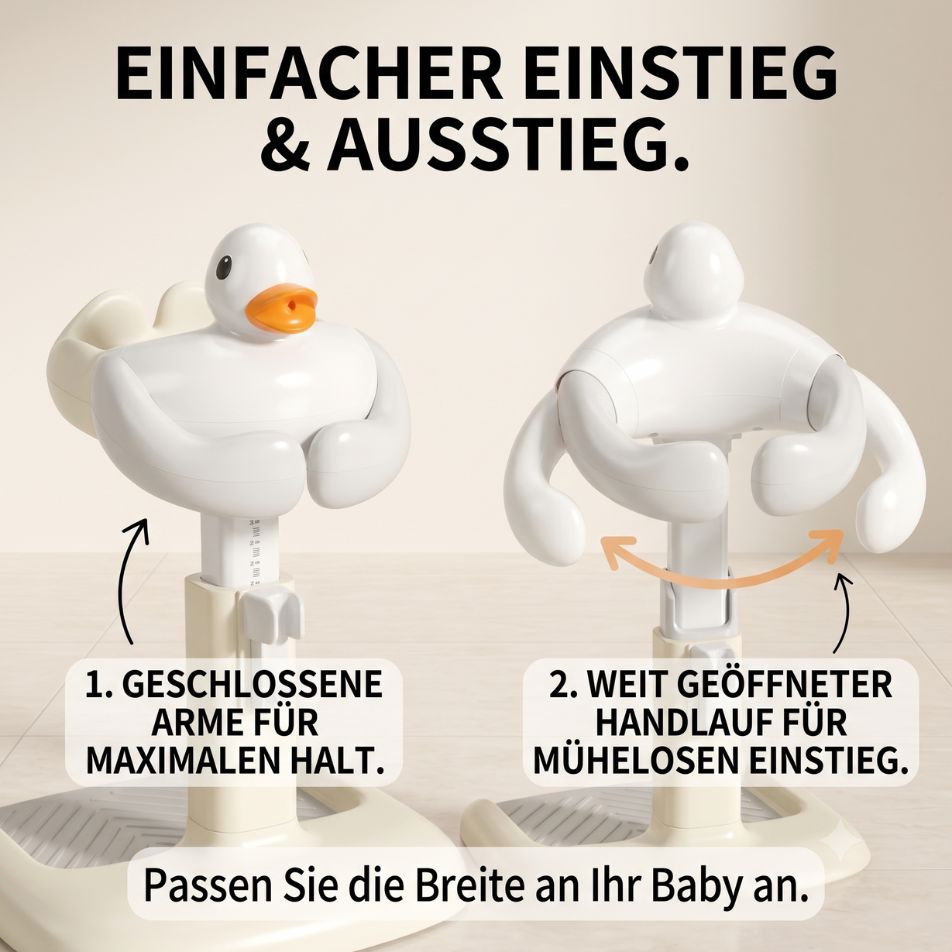DuckyBath | Sicherer Baby-Badehelfer