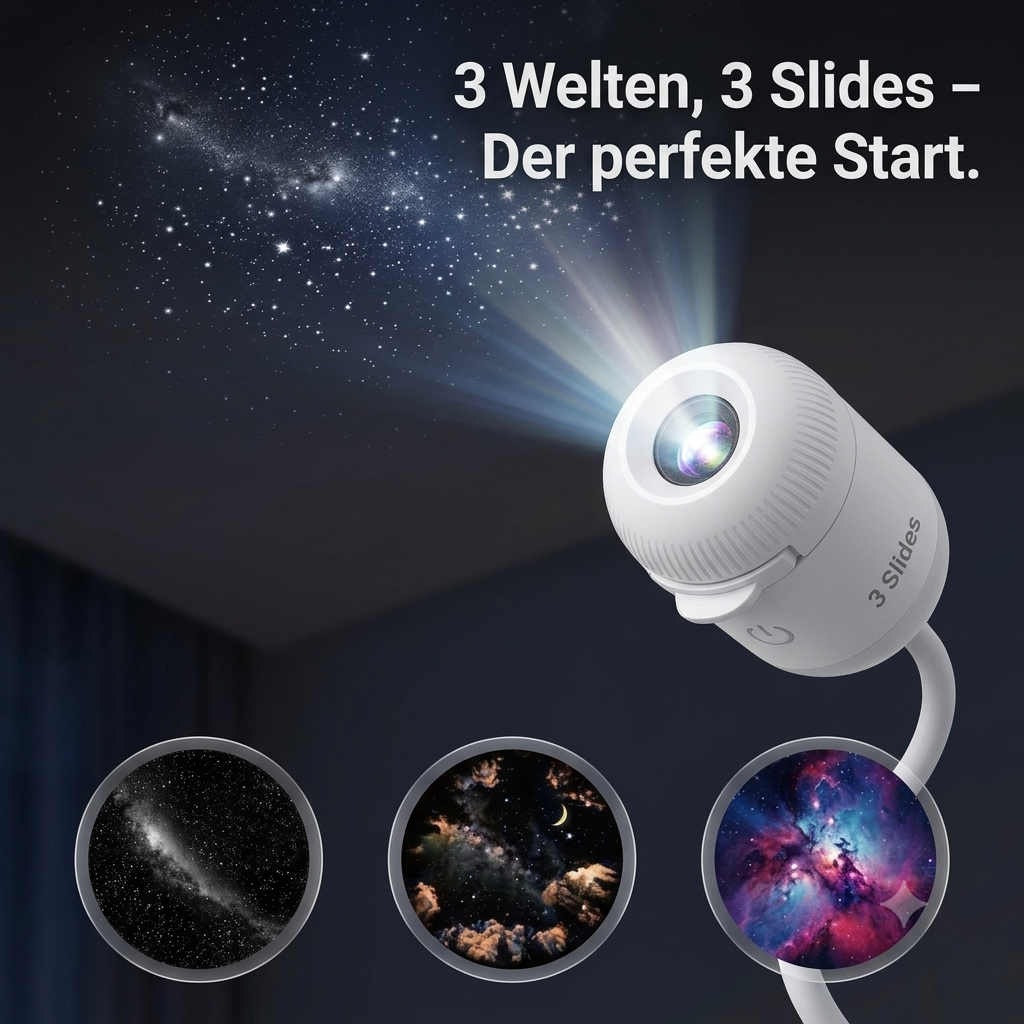 Traumschloss | Mini-USB-Sternenprojektor