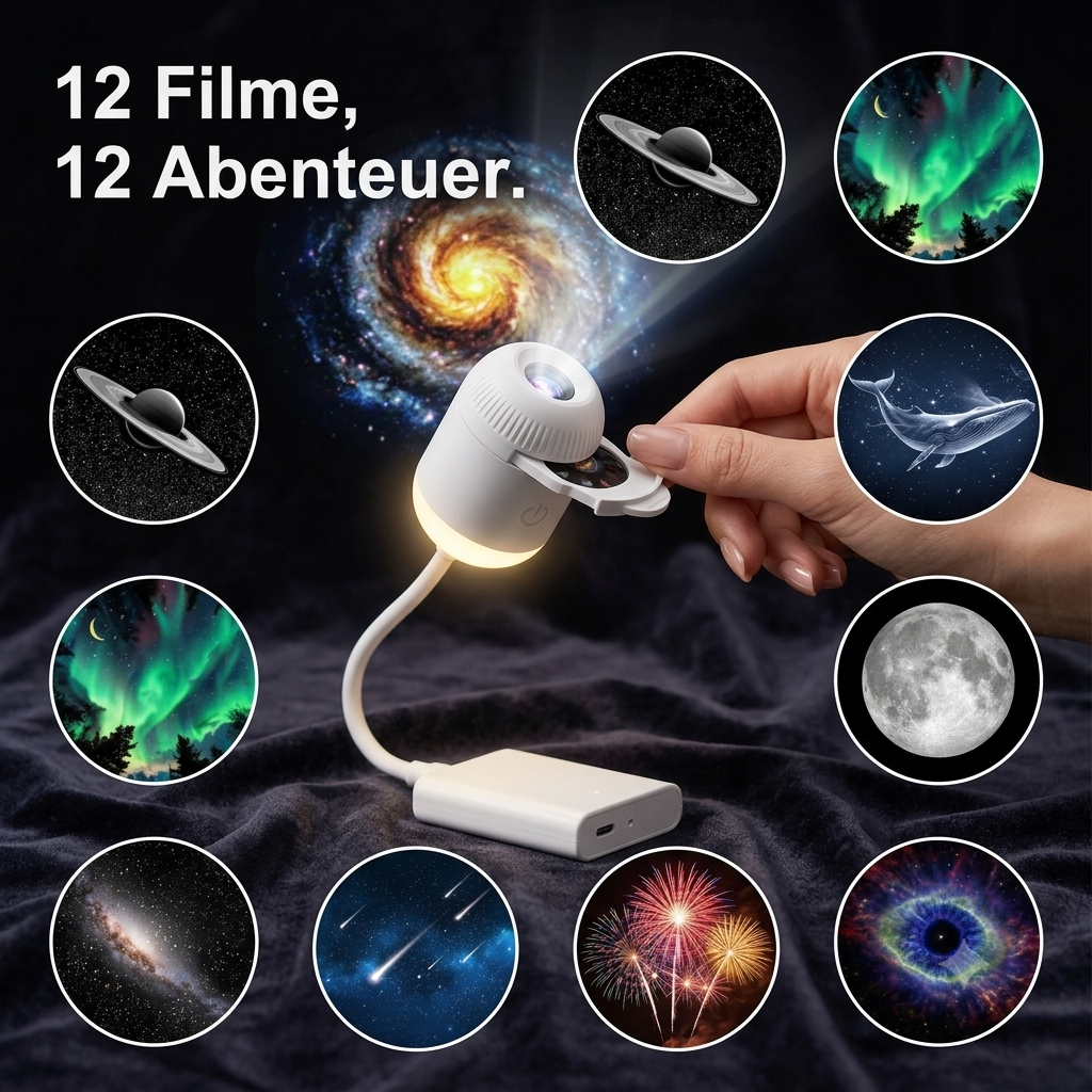 Traumschloss | Mini-USB-Sternenprojektor