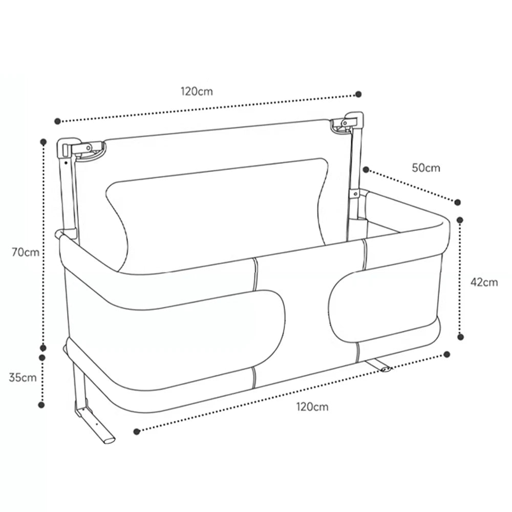 Trauminsel | 3-in-1 Baby-Beistellbett